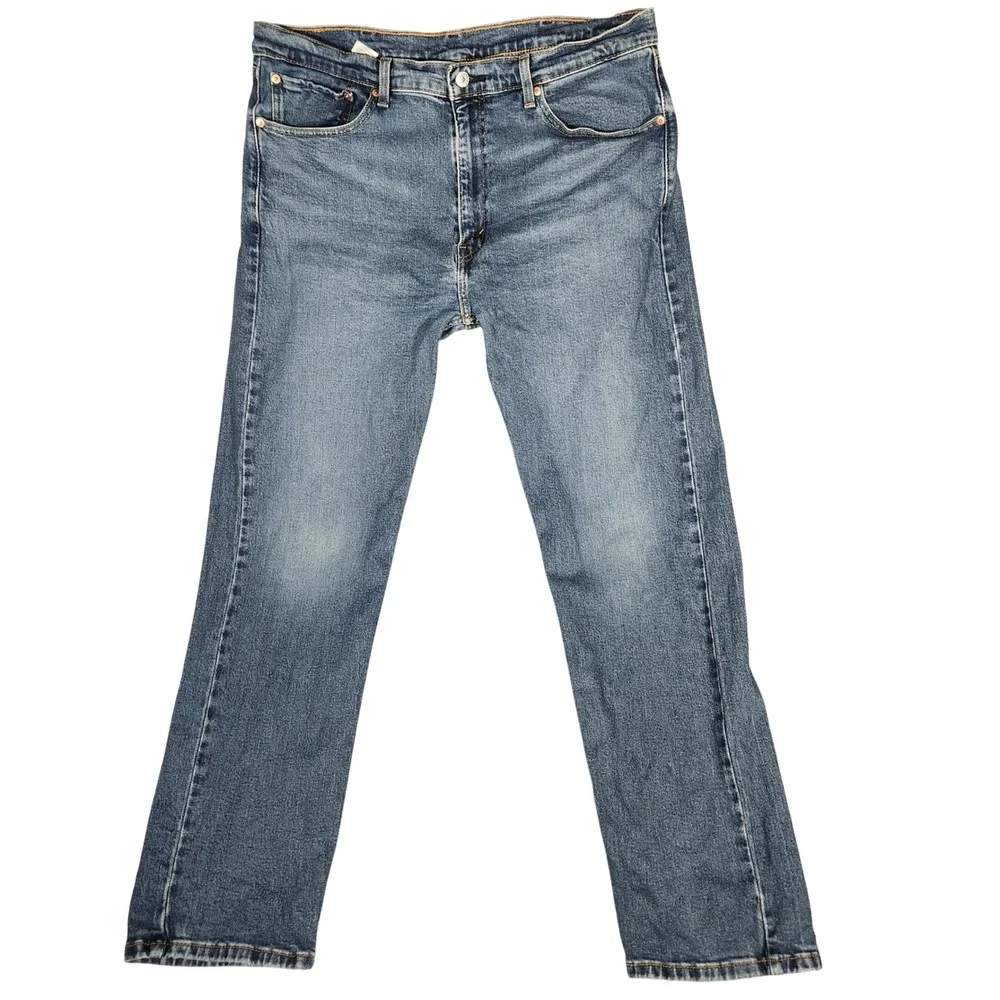 Levi's 505 Jeans Men's 38X32 Blue‎ Excellent Straight Leg  Regular Fit Denim